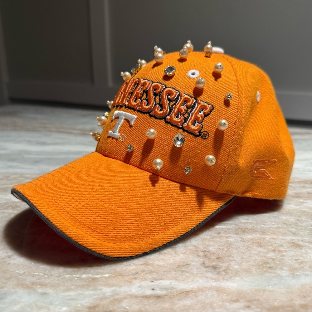 One-of-kind Orange Tennessee Embellished Cap - Picture 3 of 6
